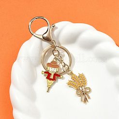 3Pcs Alloy Enamel Keychains&nbsp;KEYC-FS00042-01