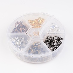 1 Box 120PCS 6 Colors Zinc Alloy Lobster Claw Clasps&nbsp;PALLOY-X0011-NF-B