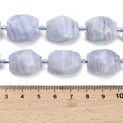 Natural Blue Lace Agate Beads Strands&nbsp;G-Z110-K01