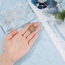 100Pcs 316 Surgical Stainless Steel Wine Glass Charms Rings&nbsp;STAS-BBC0005-97D