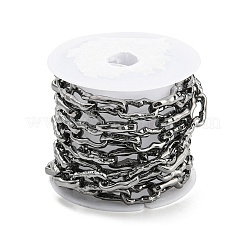 Alloy Twist Oval Link Chains&nbsp;LCHA-K001-04P