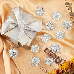 Rhinestone Brooch with Alloy Findings&nbsp;JEWB-WH0020-01
