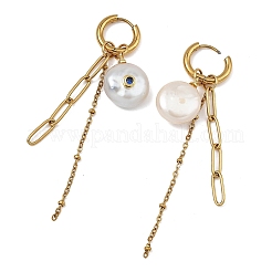 Natural Cultured Freshwater Pearl Dangle Earrings for Women&nbsp;EJEW-JE07139