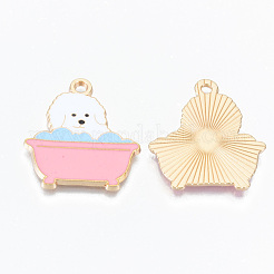 Alloy Enamel Pendants&nbsp;X-ENAM-T011-27KC-RS