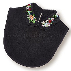 Detachable Polyester Embroidered Flower Collar&nbsp;AJEW-WH20006-242B