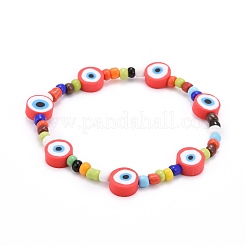 Evil Eye Stretch Bracelets&nbsp;BJEW-JB06293