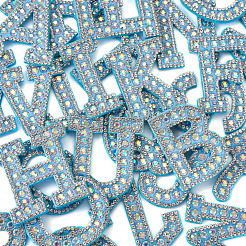 Alphabet Resin Rhinestone Patches&nbsp;DIY-TAC0005-45F