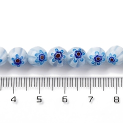 Handmade Millefiori Lampwork Beads Strands&nbsp;LAMP-G164-05L