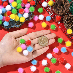 120Pcs 6 Colors Sequin Polypropylene Fiber Silk Pompom Ball&nbsp;FIND-SC0019-69