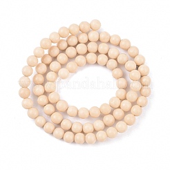 Natural Fossil Beads Strands&nbsp;G-E110-4mm-2