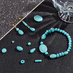 185Pcs 8 Styles Synthetic Turquoise Dyed Beads Strands&nbsp;TURQ-AR0001-37