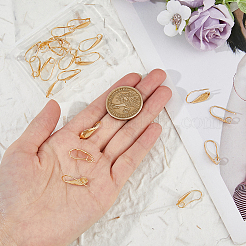 20Pcs Brass Earring Hooks&nbsp;KK-FH0007-17G
