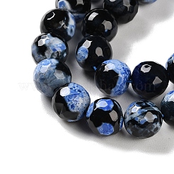 Natural Fire Crackle Agate Beads Strands&nbsp;G-M437-A01-01J