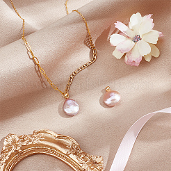 Natural Freshwater Pearl Pendants&nbsp;PEAR-WH0011-002B-G