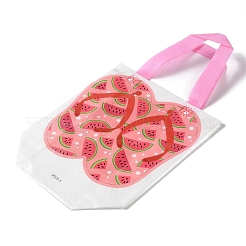 Summer Beach Theme Printed Flip Flops Non-Woven Reusable Folding Gift Bags with Handle&nbsp;ABAG-F009-E05