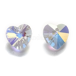 Electroplate Glass Charms&nbsp;G030V10mm-001GL