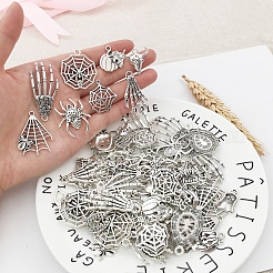 Halloween Theme Tibetan Style Alloy Pendants&nbsp;HAWE-PW0001-089