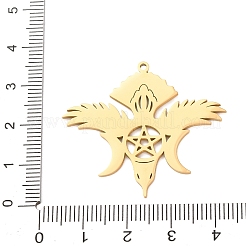 304 Stainless Steel Pendants&nbsp;STAS-F367-02G