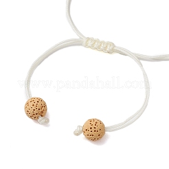 Natural Lava Rock & Mixed Stone & Glass Seed Beaded Braided Bracelets&nbsp;BJEW-MZ00063