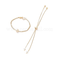 Rack Plating Brass Box Chain Link Bracelet Making&nbsp;KK-A183-01G
