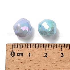 UV Plated Opaque Acrylic Beads&nbsp;OACR-P032-03M