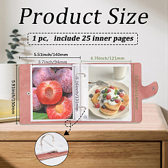 5 Inch PU Leather Cover Garden Seed Storage Organizer 2-Ring Binder Album&nbsp;AJEW-SP0004-72A