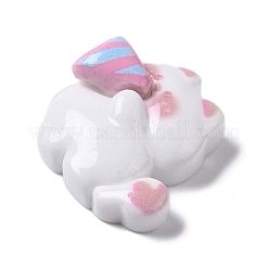 Cat Birthday Party Theme Opaque Resin Decoden Cabochons&nbsp;RESI-B019-03C