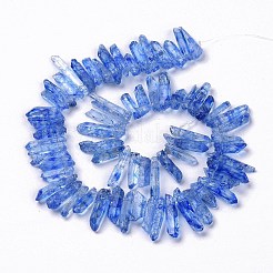 Natural Crackle Quartz Crystal Dyed Beads Strands&nbsp;G-I345-05F