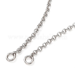 Rhodium Plated 925 Sterling Silver Rolo Chains Necklace Making&nbsp;STER-B001-05P