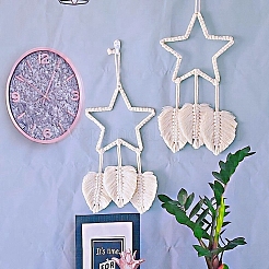 Bohemian Macrame Star Woven Polycotton Wall Hanging Ornaments&nbsp;PW-WG65708-01