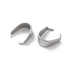 304 Stainless Steel Snap on Bails&nbsp;STAS-V007-02C-P