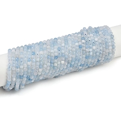 Natural Aquamarine Beads Strands&nbsp;G-L625-B02-4x4mm