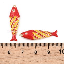 Brass Enamel Pendants&nbsp;KK-CBA6818-03G-02