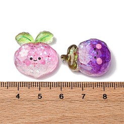 Luminous Transparent Resin Cabochons&nbsp;CRES-V001-04