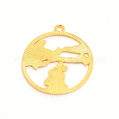 Alloy Enamel Pendants&nbsp;ENAM-WH0047-67G-RS