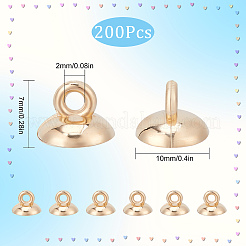 200Pcs Plastic Bead Cap Pendant Bails&nbsp;KY-SC0001-68LG