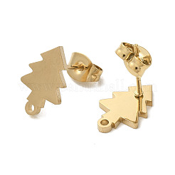 Ion Plating(IP) 304 Stainless Steel Stud Earring Findings&nbsp;STAS-I206-23G