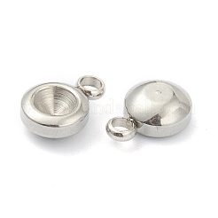 Tarnish Resistant 202 Stainless Steel Pendant Rhinestone Settings&nbsp;STAS-F266-26P