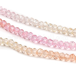 Transparent Painted Glass Beads Strands&nbsp;X1-DGLA-A034-T1mm-A20