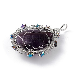 Natural Amethyst Big Pendants&nbsp;G-L524-09P-05