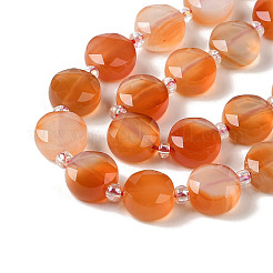 Natural Flower Agate Bead Strands&nbsp;G-NH0013-A01-01
