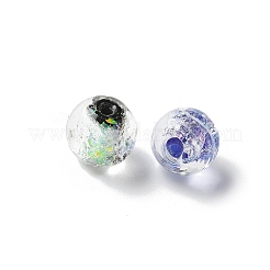 Handmade Foil Glass Beads&nbsp;LAMP-P068-02
