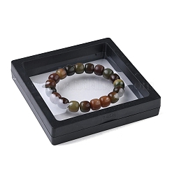Bodhi Wood Column Beaded Stretch Bracelet for Women&nbsp;BJEW-YW0001-04B