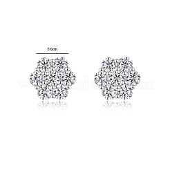 925 Sterling Silver Pave Moissanite Stud Earrings for Women&nbsp;SX7074-2