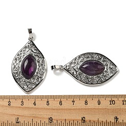 Natural Amethyst Pendants&nbsp;G-Q158-02E