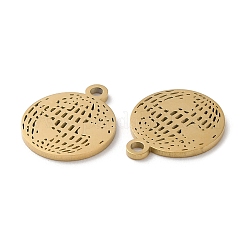 Ion Plating(IP) 304 Stainless Steel Charms&nbsp;STAS-Q303-09G