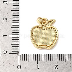 Brass Micro Pave Cubic Zirconia Pendants&nbsp;KK-K385-126G
