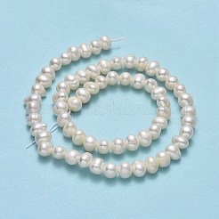 Natural Cultured Freshwater Pearl Beads Strands&nbsp;PEAR-F018-17B-01-X
