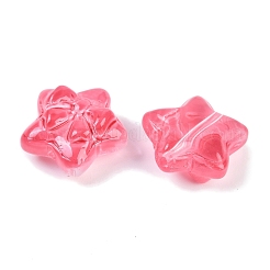 Transparent Spray Paint Glass Beads&nbsp;X-GLAA-H035-02