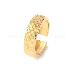 304 Stainless Steel Open Cuff Rings for Women&nbsp;RJEW-K309-32D-G
